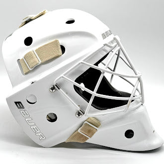 Bauer - Casque de gardien senior NME VTX d'occasion - (Blanc)